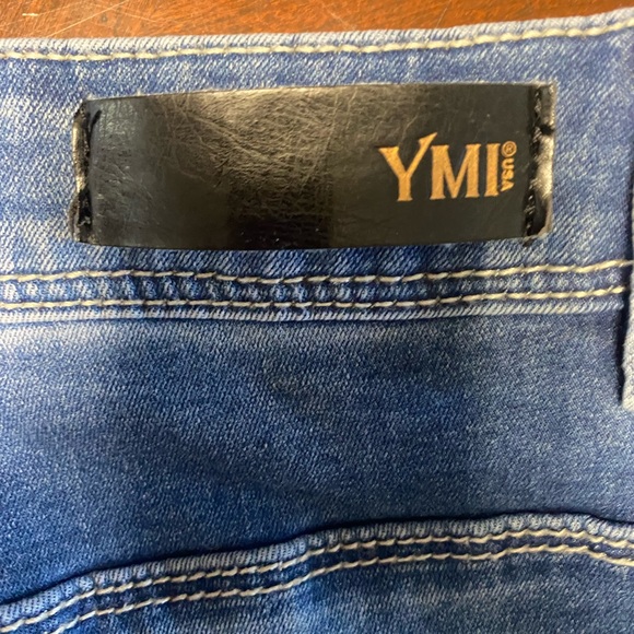 YMI Denim Button Front Skirt - Picture 3 of 4